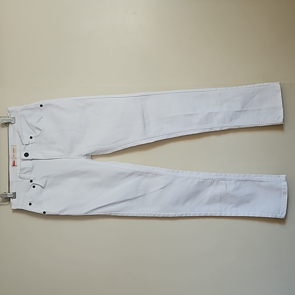 Levi's White 510 Skinny Jeans Mid Rise Size Junior 16R W28 L30